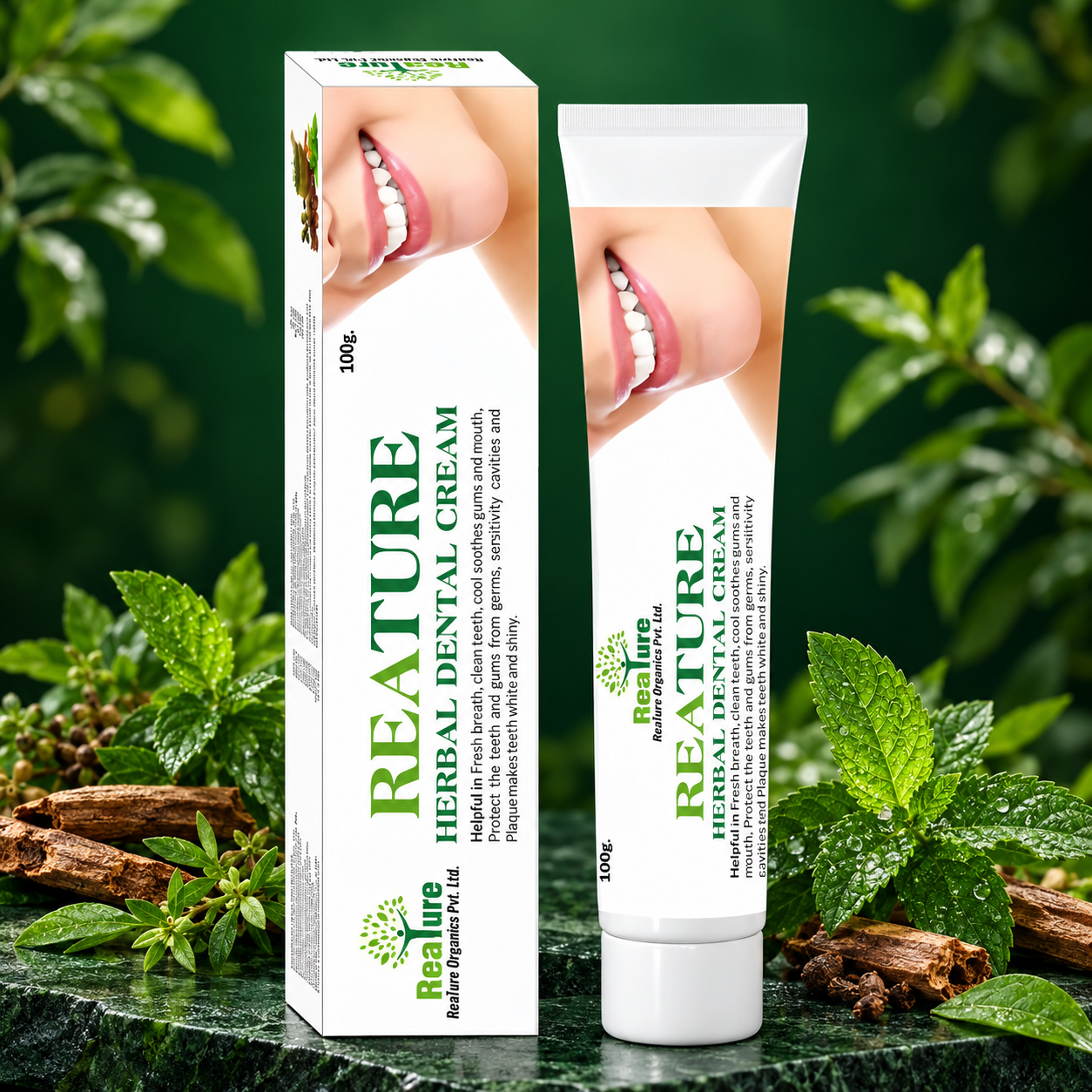 REATURE HERBAL DENTAL CREAM